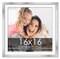 16x16 Frame with Mat - Silver 19x19 Frame Wood Made to Display Print or Poster Measuring 16 x 16 Inches with White Photo Mat